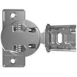 105 Degree Half Overlay Concealed Cabinet Hinges - Zinc Plated, 2 Pack