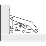 90 Degree Concealed Self-Closing Cabinet Hinge - Zinc Plated
