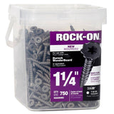 750 Pack #9 x 1-1/4" Flat Head Cement Board Screws