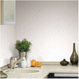 Pearl Hexagon Peel & Stick Backsplash Tiles - 10.5", 4 Pack