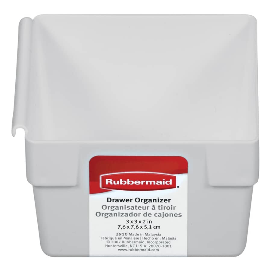 Drawer Organizer - White, 3" x 3" x 2"