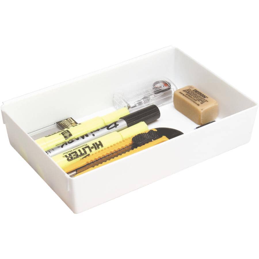 Drawer Organizer - White, 9" x 6" x 2"