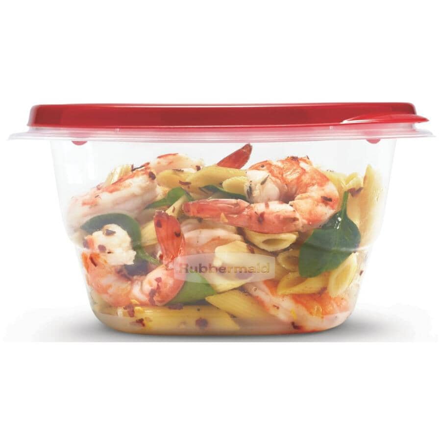 Deep Square Take Along Food Containers - 1.2 L, 4 Pack