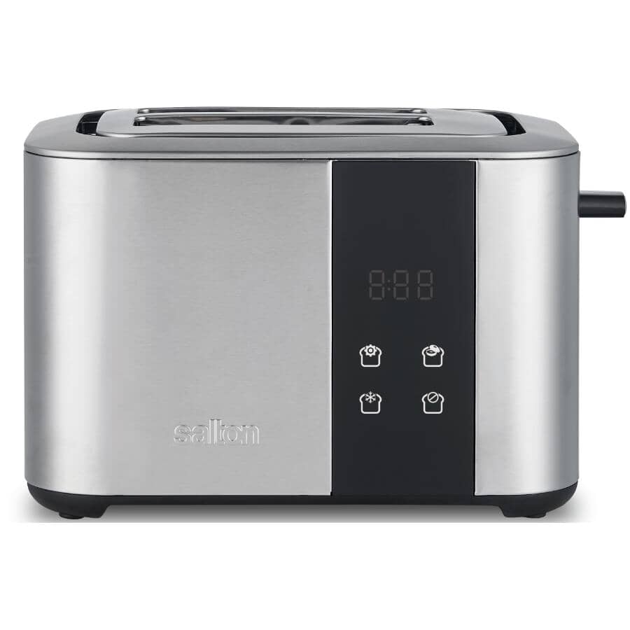 2 Slice Digital Countdown Stainless Steel Toaster - with Extra Wide Slots