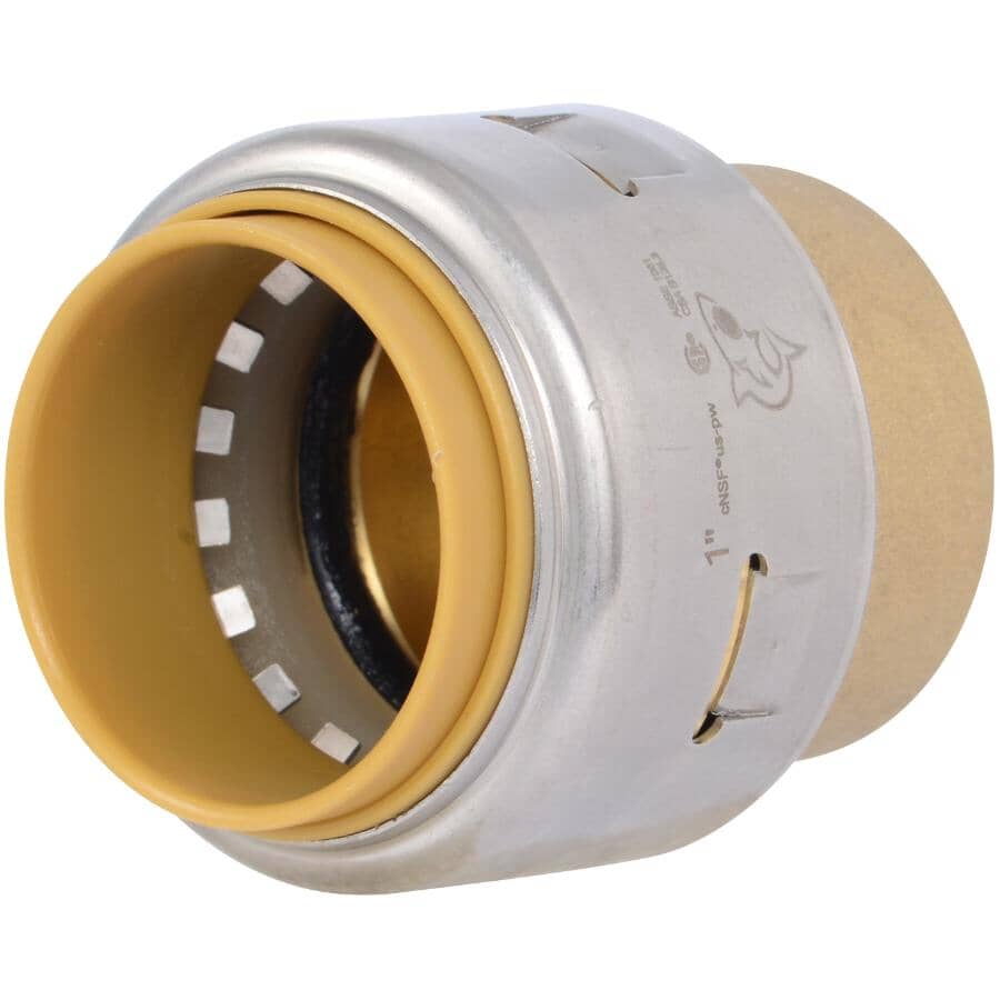 1" Push Fit Brass End Cap