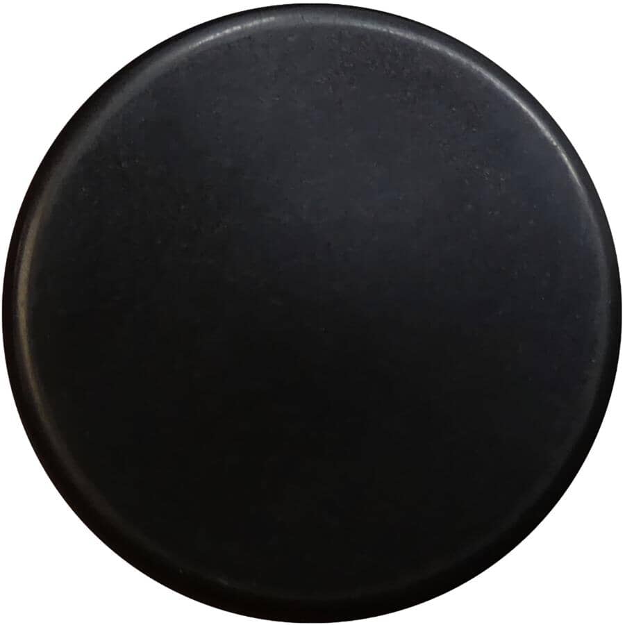 1" Black Plastic Furniture Leg Tips - 4 Pack