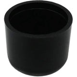 5/8" Black Plastic Furniture Leg Tips - 4 Pack