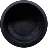 5/8" Black Plastic Furniture Leg Tips - 4 Pack
