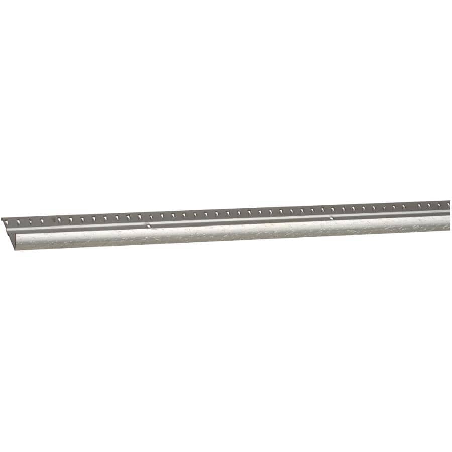 6' Pinned Hammered Silver Aluminum Carpet Edging