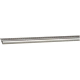 6' Pinned Hammered Silver Aluminum Carpet Edging