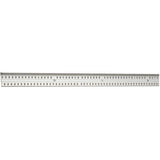 6' Pinned Hammered Silver Aluminum Carpet Edging
