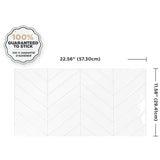 Blok Chevron Peel & Stick Backsplash Wall Tiles - 22.56" x 11.58", 2 Pack
