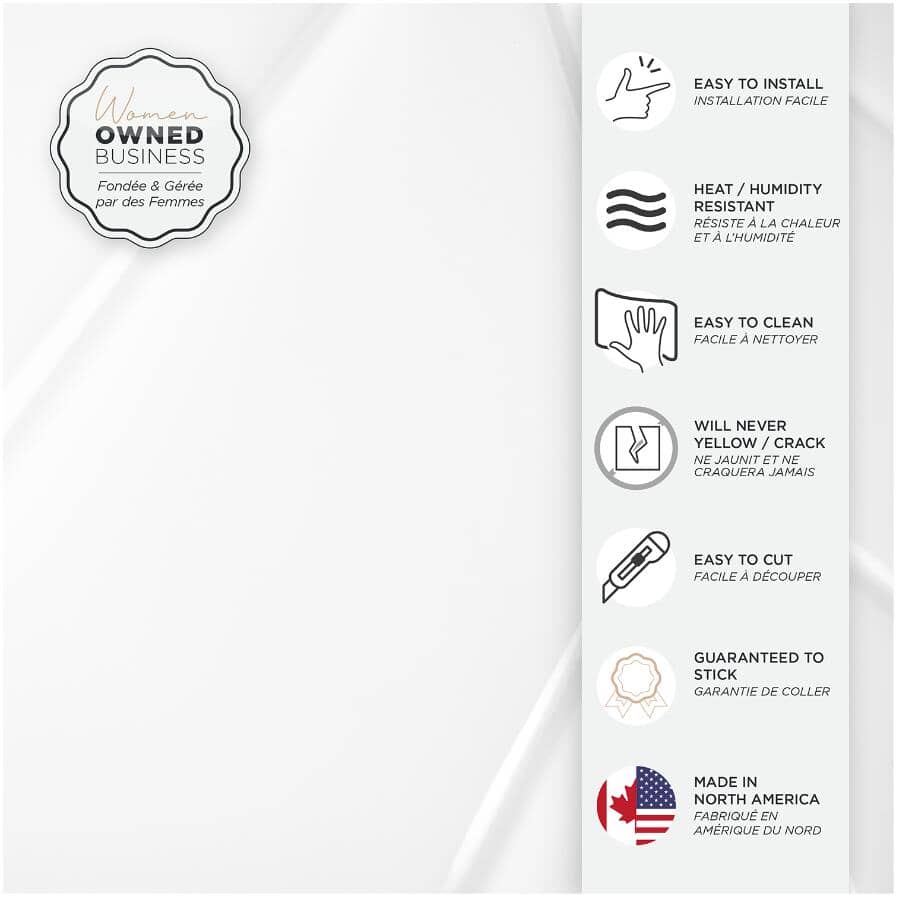 Blok Chevron Peel & Stick Backsplash Wall Tiles - 22.56" x 11.58", 2 Pack