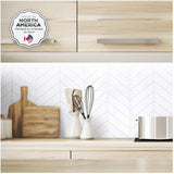 Blok Chevron Peel & Stick Backsplash Wall Tiles - 22.56" x 11.58", 2 Pack