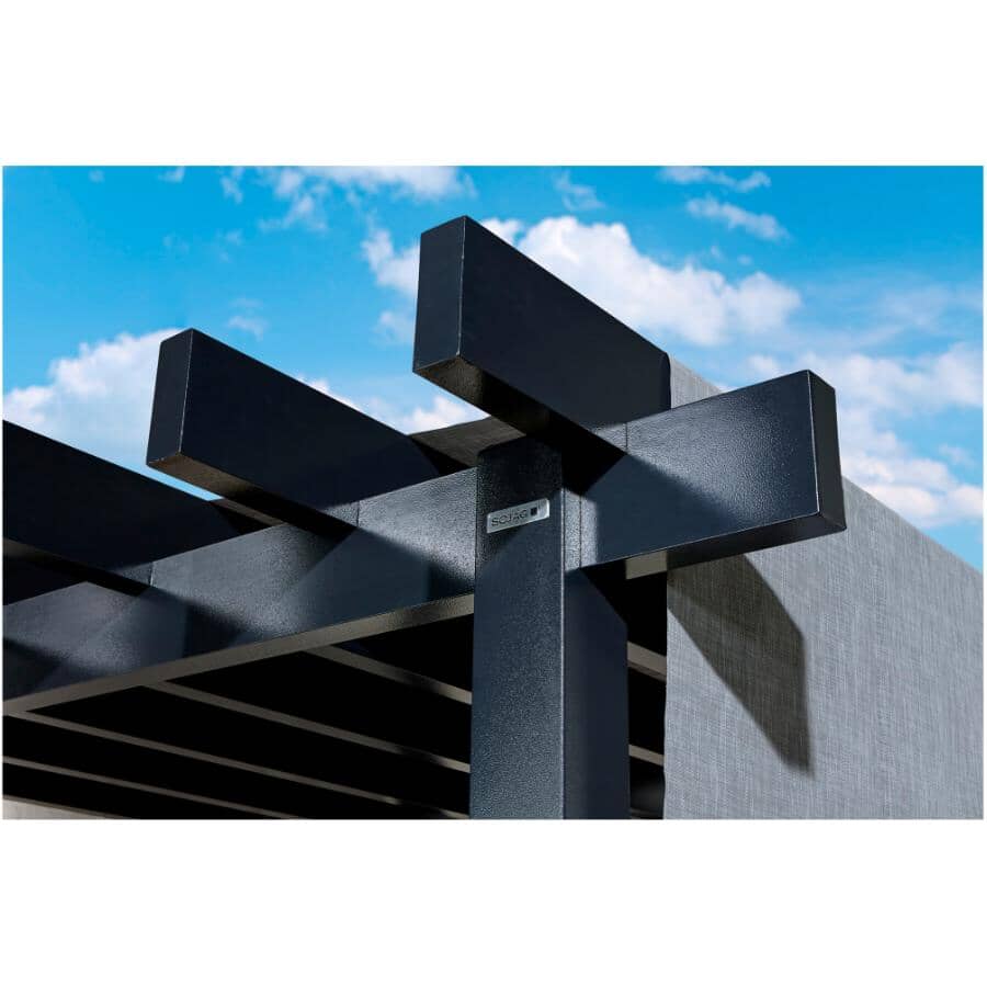 10' x 13' Yamba Aluminum Pergola - Black