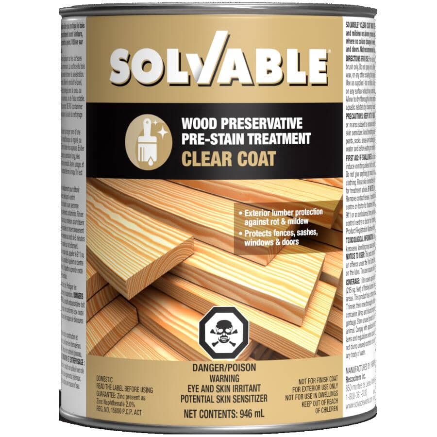 Wood Preservative - Clear Coat, 946 ml