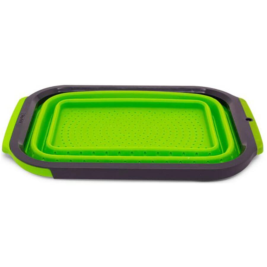 Over-The-Sink Collapsible Colander - Lime Green, 6 Qt