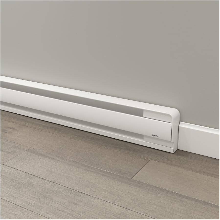 Brava Electric Baseboard Heater - 240V, 2500W, White