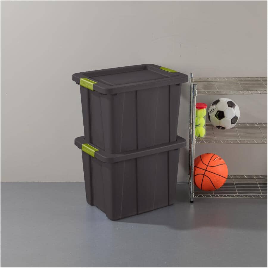 Latching Tuff Tote - Grey, 68 L