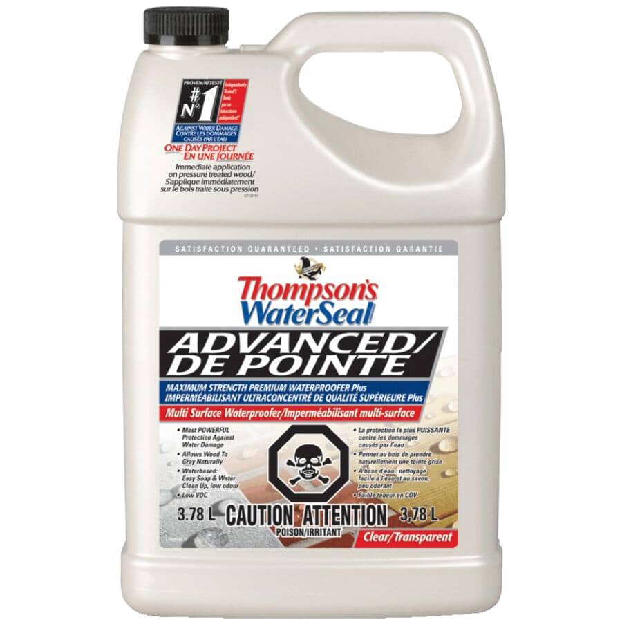 Advanced Premium Waterproofer Sealant - Clear, 3.78 L