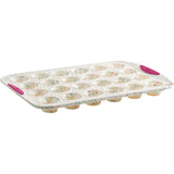 Silicone Mini Muffin Pan - White Confetti, 24 Cup