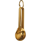 Stainless Steel Measuring Spoon Set - Gold, 5 Piece