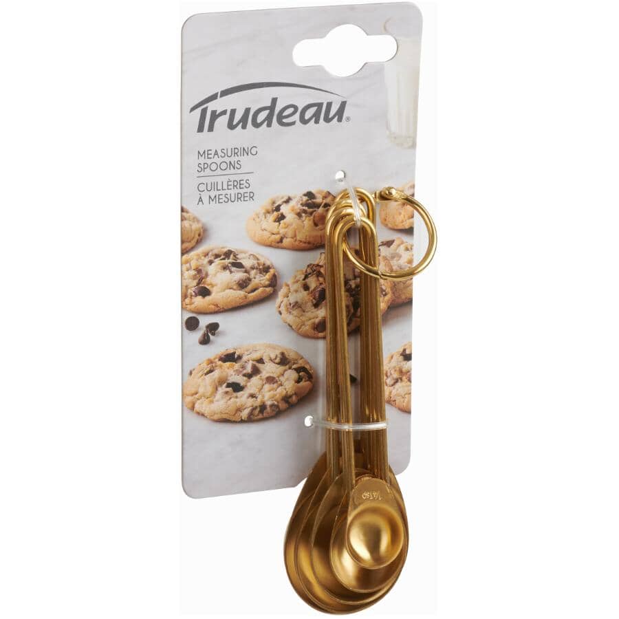 Stainless Steel Measuring Spoon Set - Gold, 5 Piece