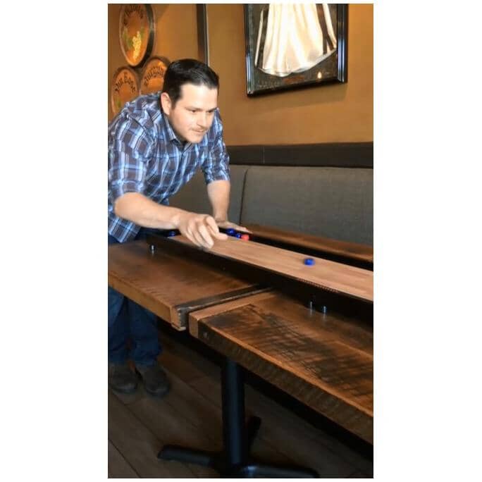 Table Top Shuffleboard Game Board