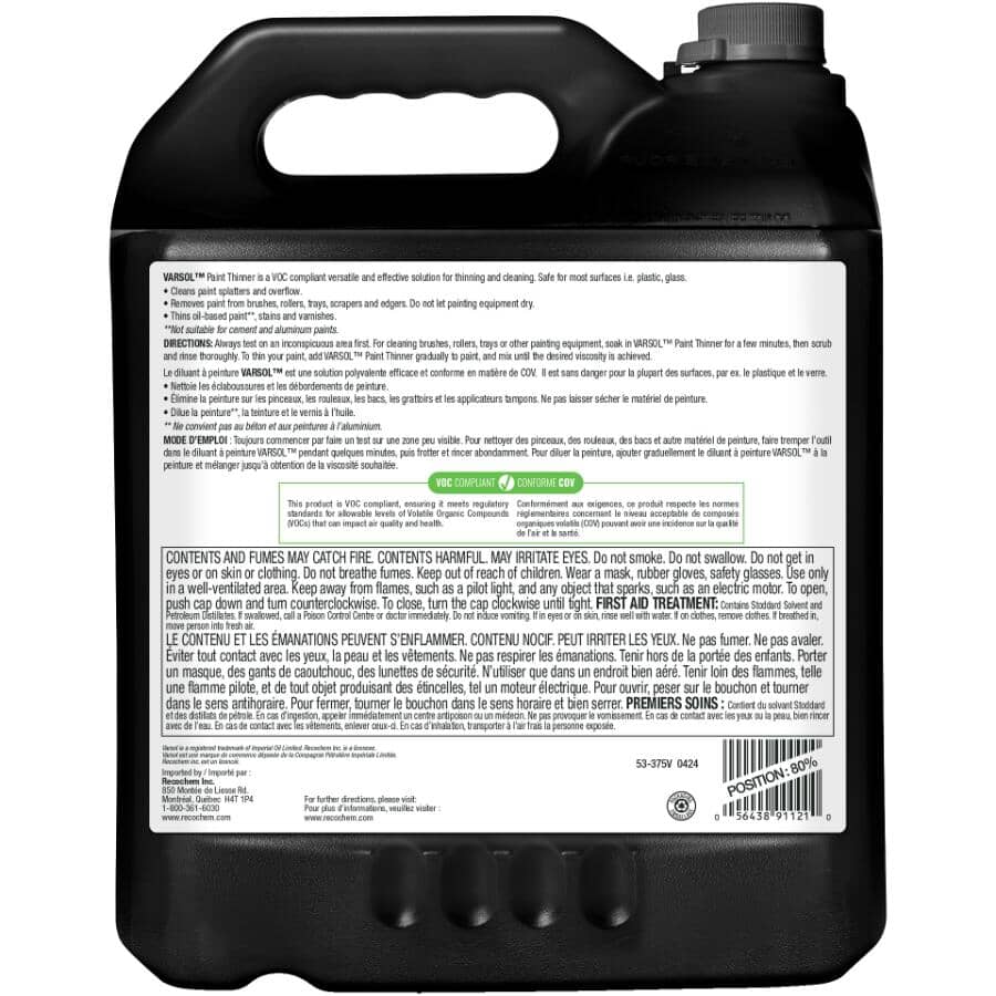 Paint Thinner - 9.46 L
