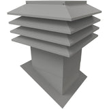 12" x 12" Maximum Grey Slanted Roof Vent