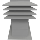 12" x 12" Maximum Grey Slanted Roof Vent