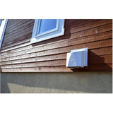 3- 1/4"  x 10" White Wall Exhaust Vent, with 9" Tailpiece