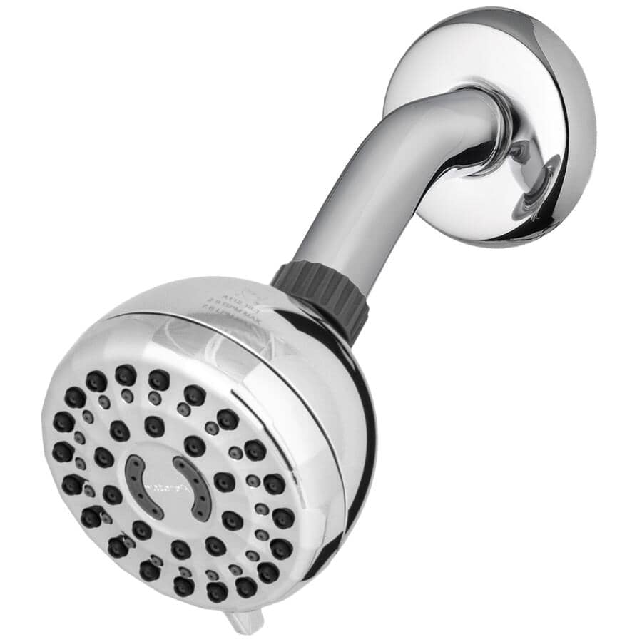 PowerPulse 6 Setting Wall Mount Showerhead - Chrome