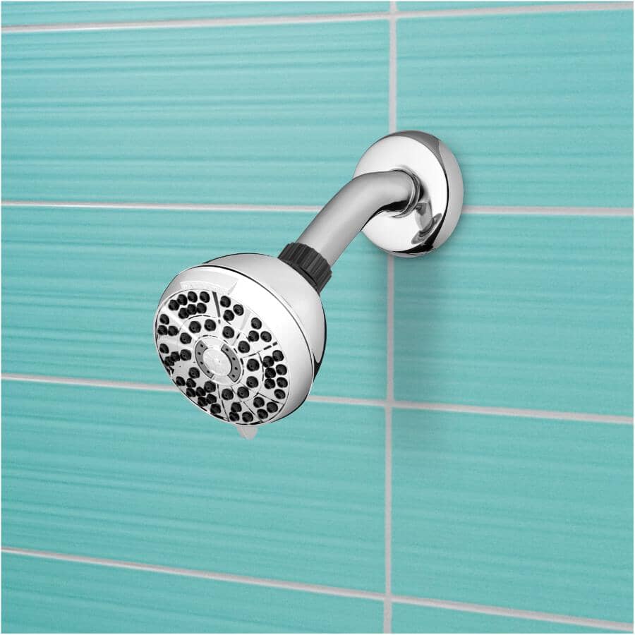 PowerPulse 6 Setting Wall Mount Showerhead - Chrome