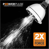 PowerPulse 6 Setting Wall Mount Showerhead - Chrome
