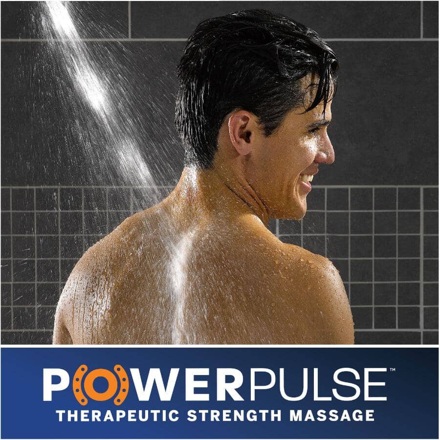 PowerPulse 6 Setting Wall Mount Showerhead - Chrome
