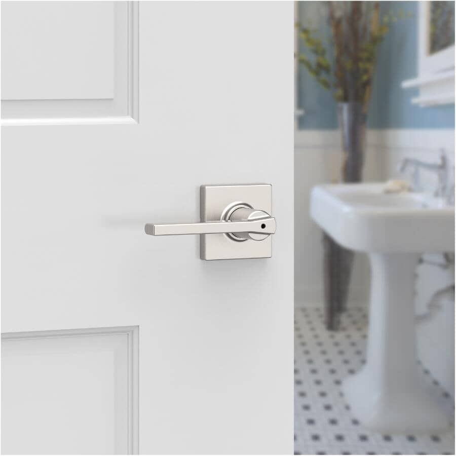 Casey Privacy Door Leverset - Satin Nickel