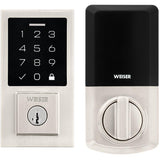 Contemporary SmartCode Electronic Touchpad Deadbolt - Satin Nickel