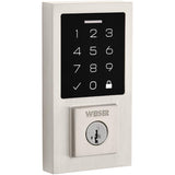 Contemporary SmartCode Electronic Touchpad Deadbolt - Satin Nickel