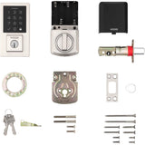 Contemporary SmartCode Electronic Touchpad Deadbolt - Satin Nickel