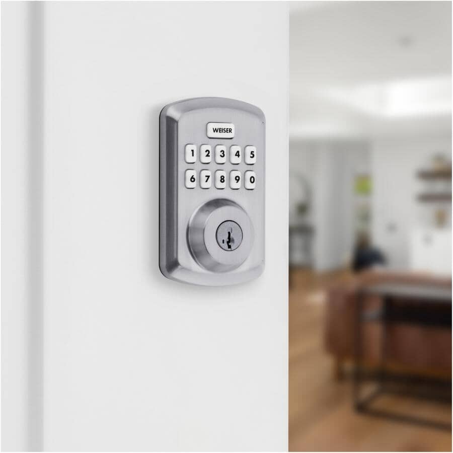 Powerbolt 3 Electronic Deadbolt - Satin Chrome Finish + SmartKey Technology