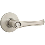 Satin Nickel Grapevine Safelock Privacy Door Leverset