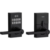Smartcode Electronic Entrance Leverset - Matte Black, Keyless Entry + Keypad and SmartKey Technology