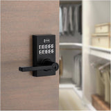 Smartcode Electronic Entrance Leverset - Matte Black, Keyless Entry + Keypad and SmartKey Technology