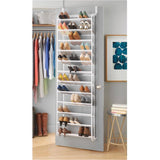 36 Pocket Over-the-Door Hanging Storage Shoe Rack - White