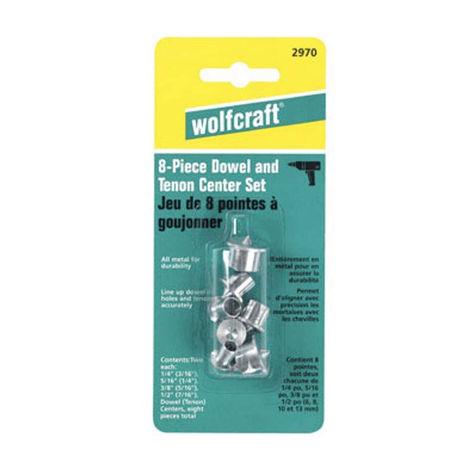 8 Piece Dowel Center Set