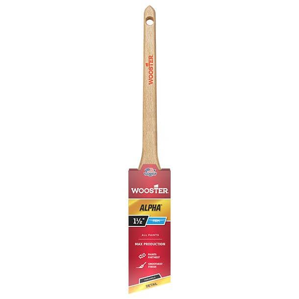 Alpha Thin Angle Sash Nylon Paint Brush - 1.5"/38 mm