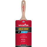 Gold Edge Polyester Flat Paint Brush - 4" / 100 mm