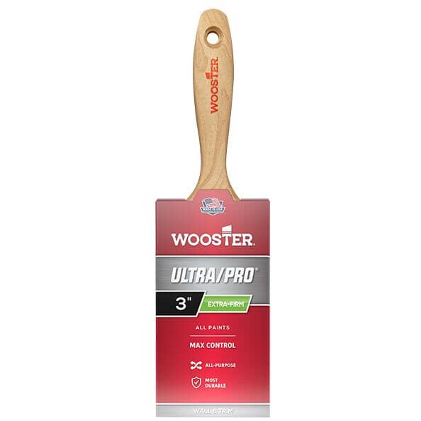 Ultra /Pro Flat Nylon Paint Brush - Extra-Firm, 3"/75 mm