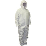 Men's Disposable Protective Painter's Coveralls - Medium, White